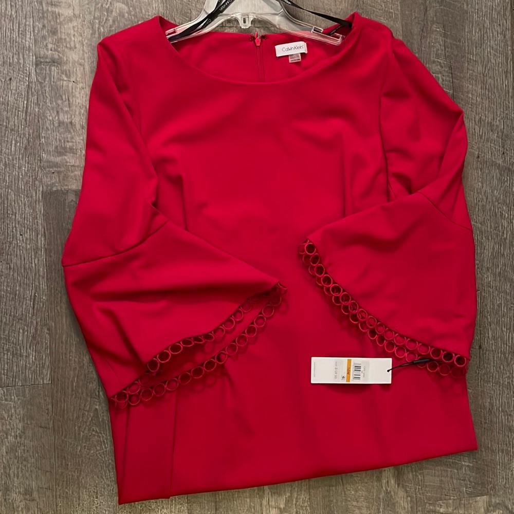 Calvin Klein red dress size 16W